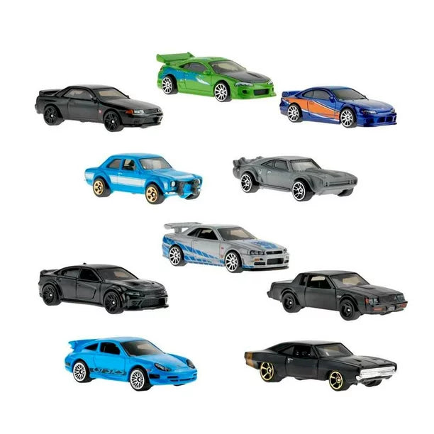 HW THEMED FAST & FURIOUS PAQUETE DE 10 AUTOS