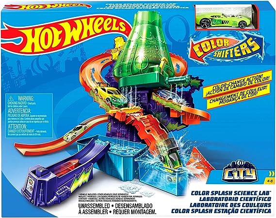 HOT WHEELS SHIFTERS LABORATORIO DE CIENCIAS EXPLOSION DE COLORES
