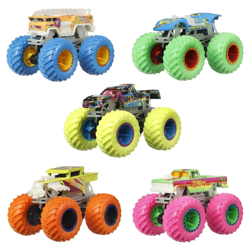 HOT WHEELS MONSTER TRUCKS GLOW SURTIDO 1:64