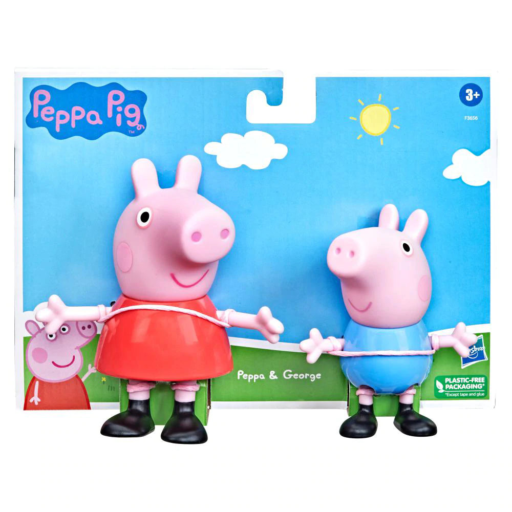 PACK DE 2 FIGURAS DE PEPPA Y GEORGE