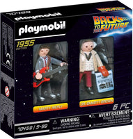SET DE 2 FIGURAS VOLVER AL FUTURO - MARTY Y DOC BROWN